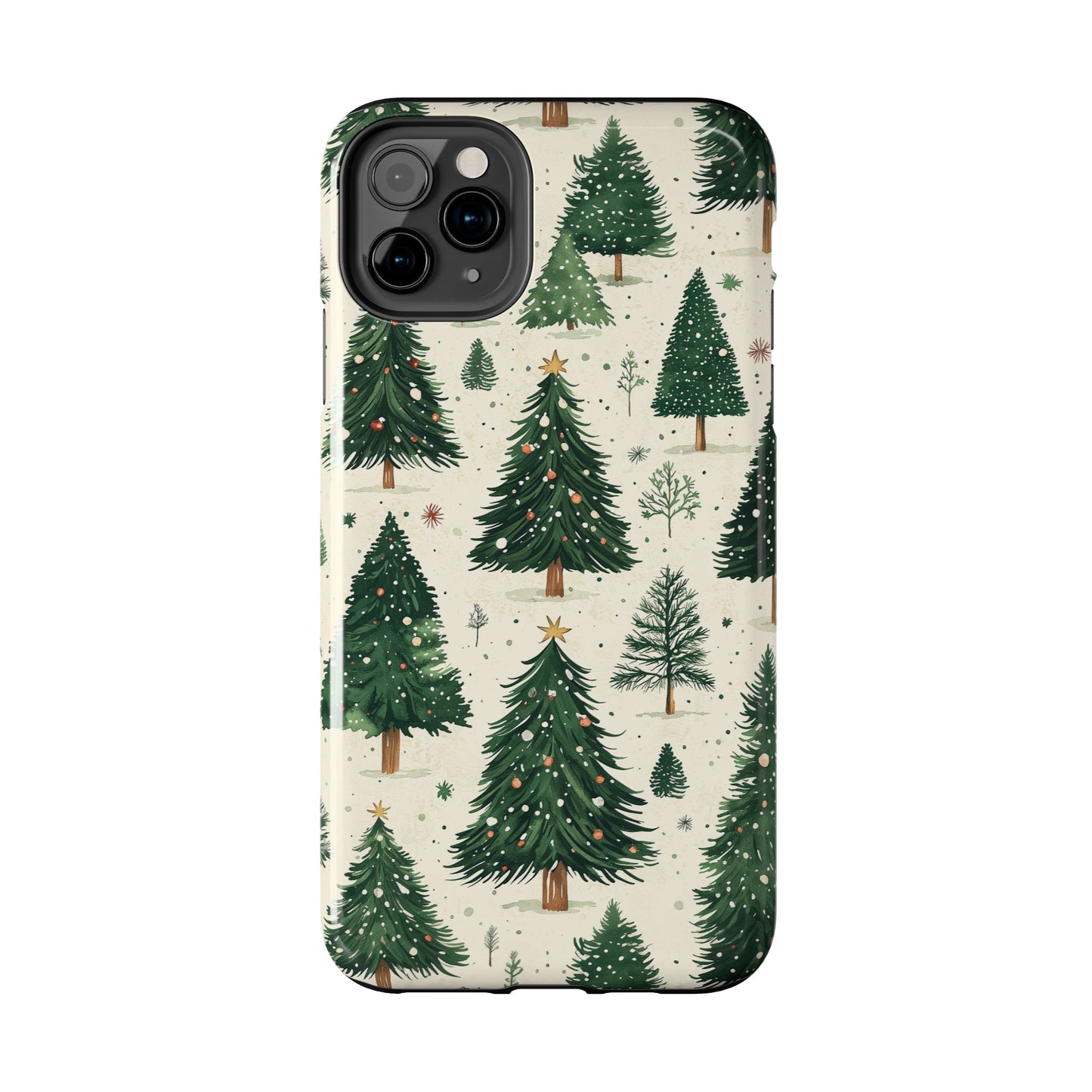 Festive Christmas Tree Forest Pattern – iPhone Series Case