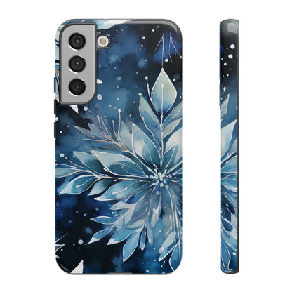 Winter’s Embrace – Blue Snowflake Samsung Galaxy Case