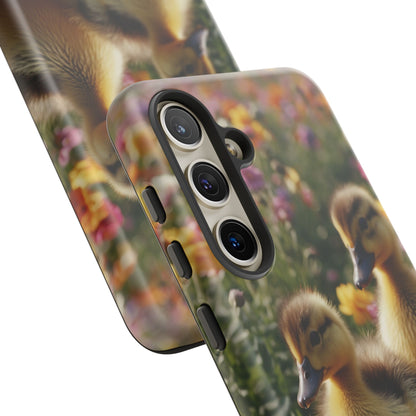 Charming Ducklings in Floral Garden - Samsung Galaxy Case