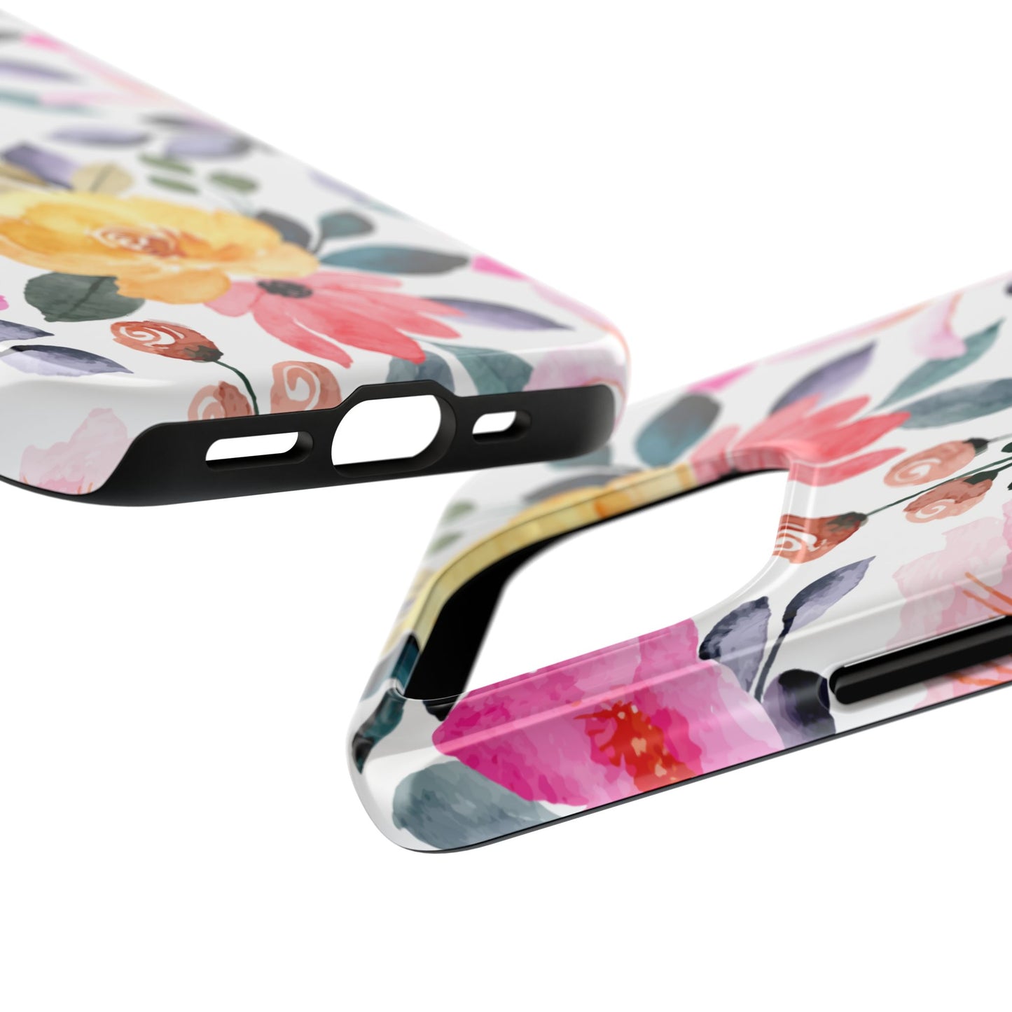 Blossoming Beauty – iPhone Series Case with Vibrant Watercolor Flowers