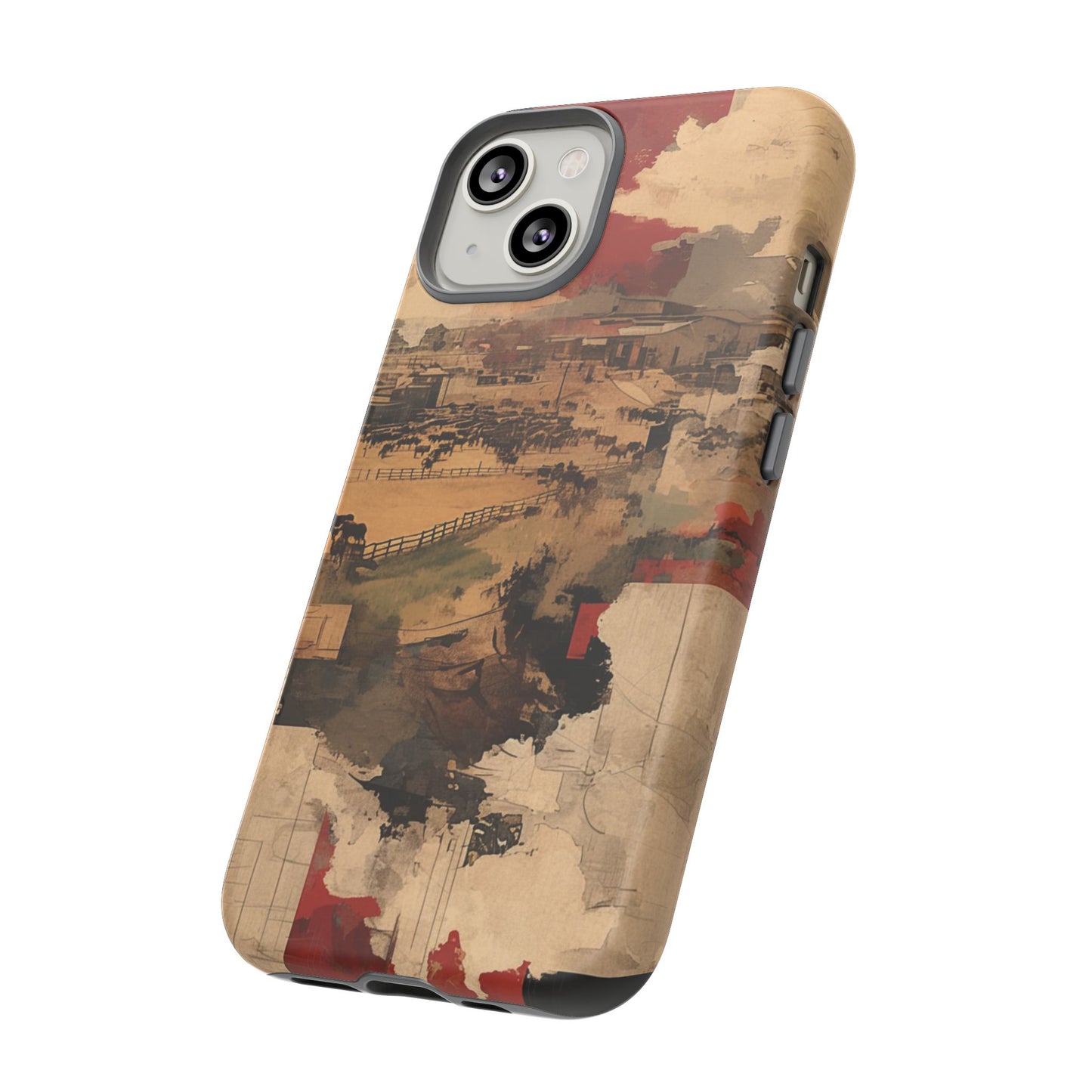 Vintage Abstract iPhone Case - Rustic Art Protective Cover