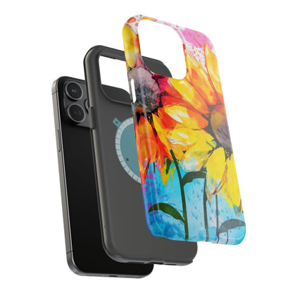 Bold Watercolor Sunflowers - MagSafe iPhone Series Case