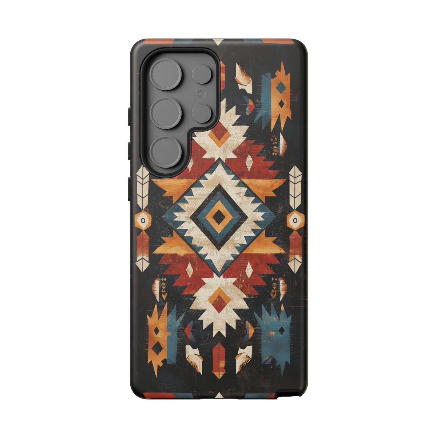 Southwestern Arrow & Diamond Tough Samsung Galaxy Case – Bold Tribal Design, Dual-Layer Protection