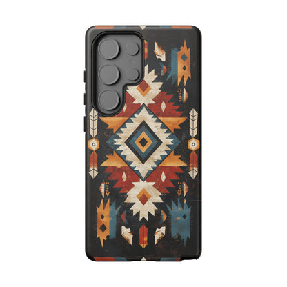 Southwestern Arrow & Diamond Tough Samsung Galaxy Case – Bold Tribal Design, Dual-Layer Protection