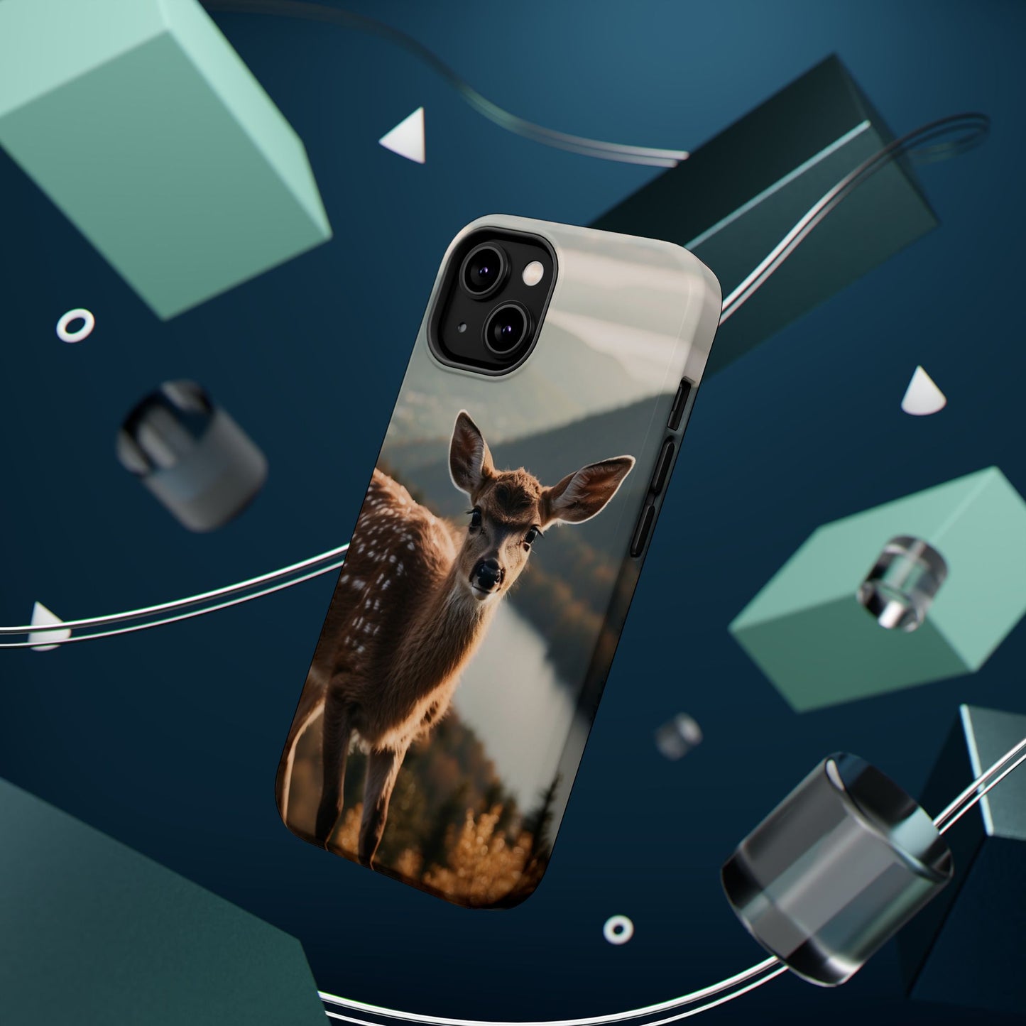 Whimsical Fawn in a Sunlit Forest MagSafe iPhone Case