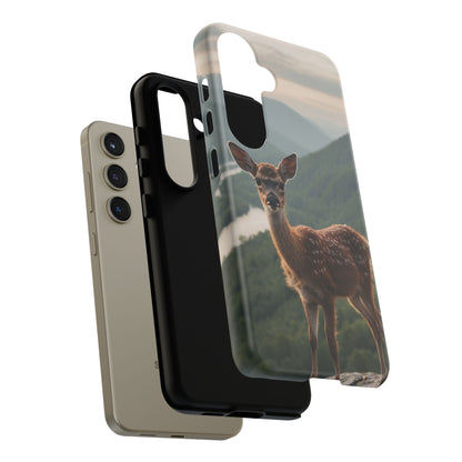 Majestic Fawn Overlooking Mountain Vista Samsung Galaxy Case