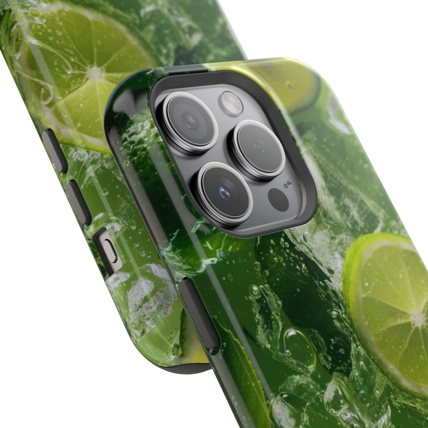 Refreshing Lime Splash MagSafe iPhone Case – Tough Protection, Vivid Dual-Layer Design