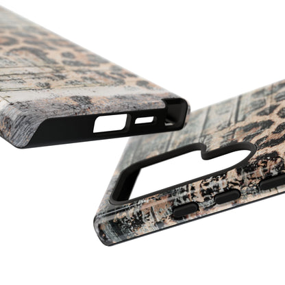 Rustic Leopard Wood Print - iPhone Series Case