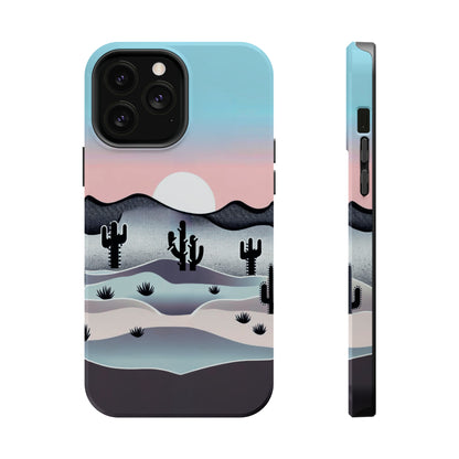 Tranquil Desert Twilight MagSafe iPhone Case - Elegant Western Scenery for iPhone 15, 14, 13, and Pro, Plus, and Pro Max. - BOGO Cases