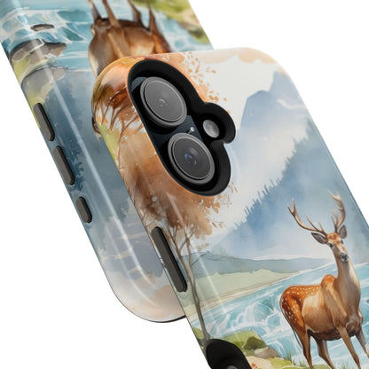 MagSafe-Compatible iPhone Case – Serene Valley Stag