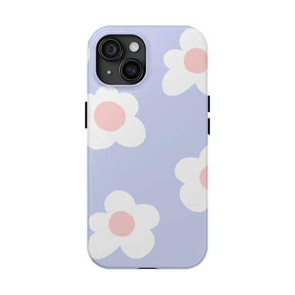 Retro Daisy Pastel Tough iPhone Case – Durable Design with Soft Matte Finish