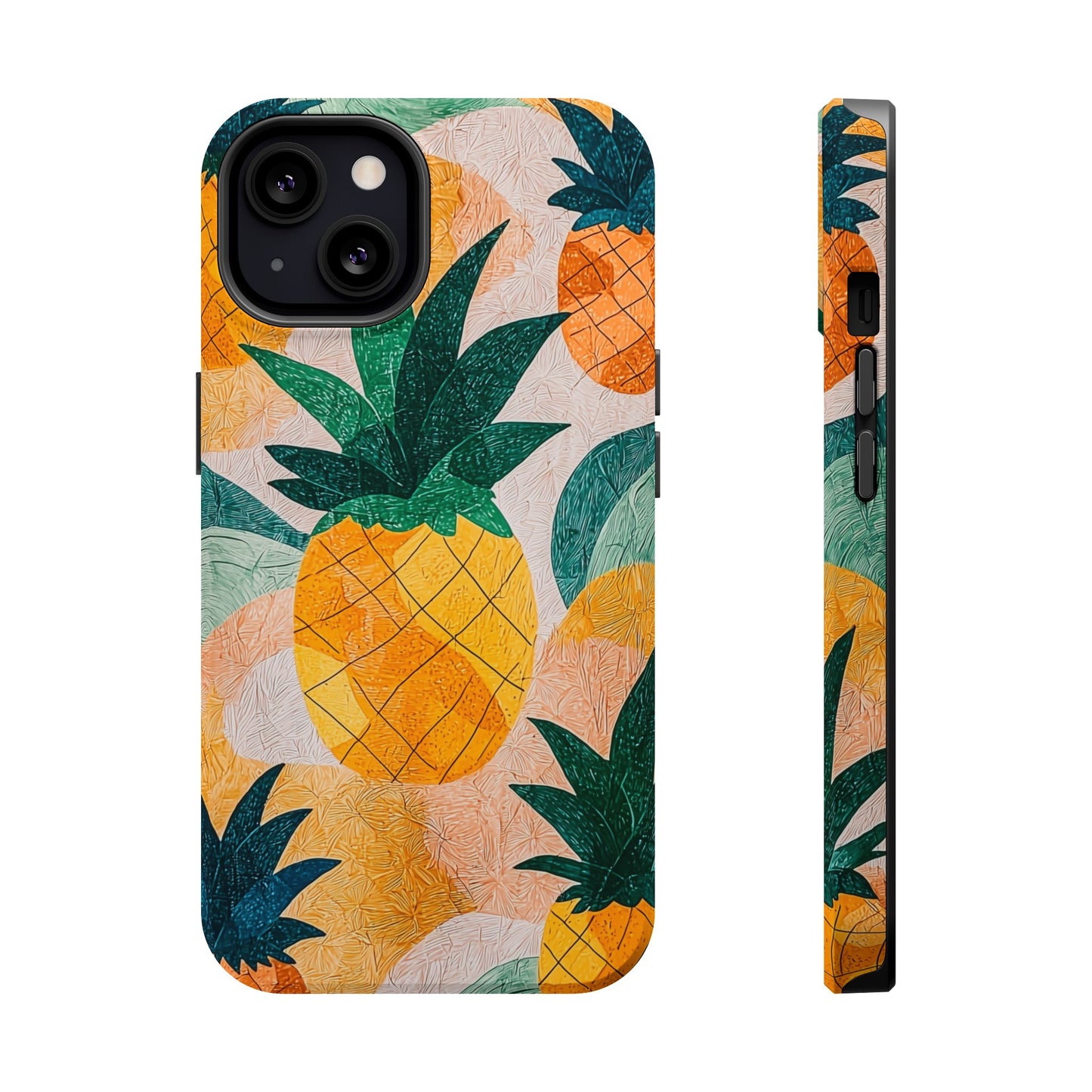 Tropical Pineapple MagSafe iPhone Case – Vibrant Fruit Design, Tough Dual-Layer Protection