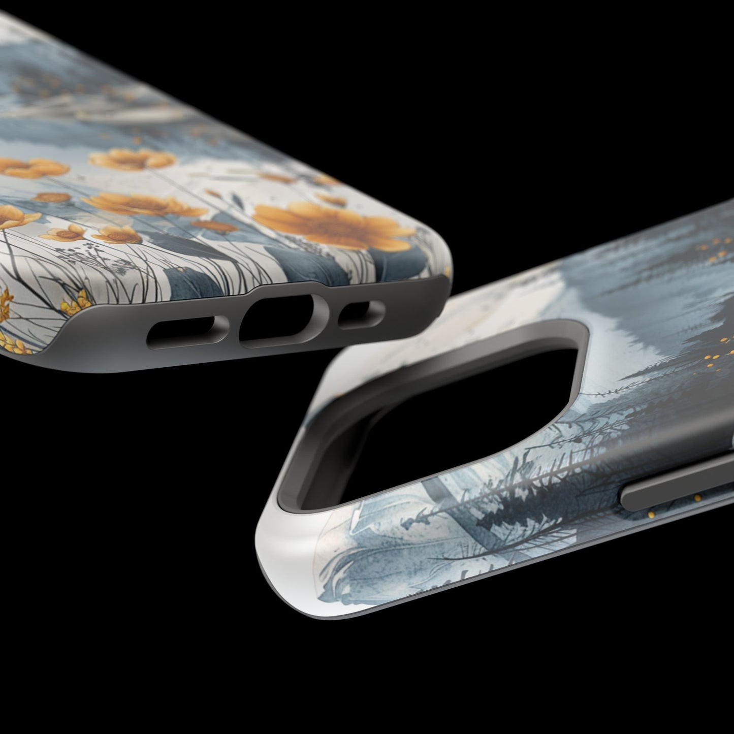 Silver Alpine Wildflower iPhone Case