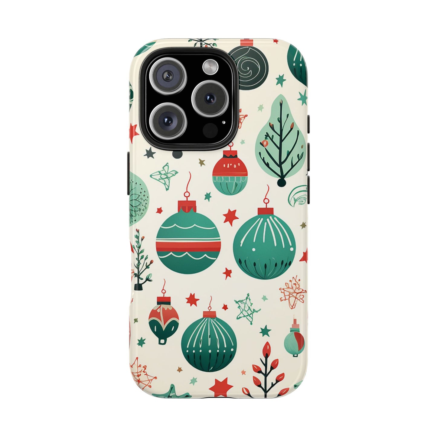 Vintage Christmas Ornaments Pattern – iPhone Series Case