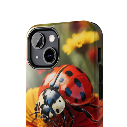 Ladybug on Orange Daisy - iPhone Series Case