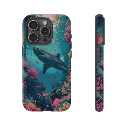 Ocean Shark Coral Reef iPhone Case