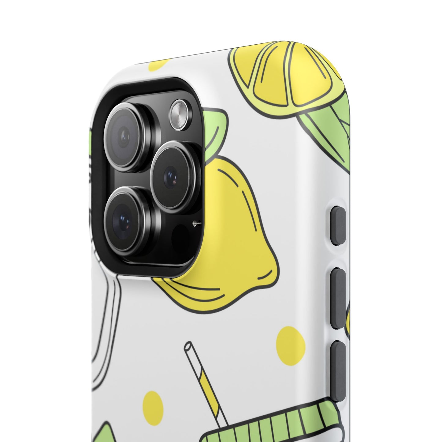 Lemonade Love Tough MagSafe iPhone Case – Fun Lemon Mason Jar Design, Dual-Layer Protection