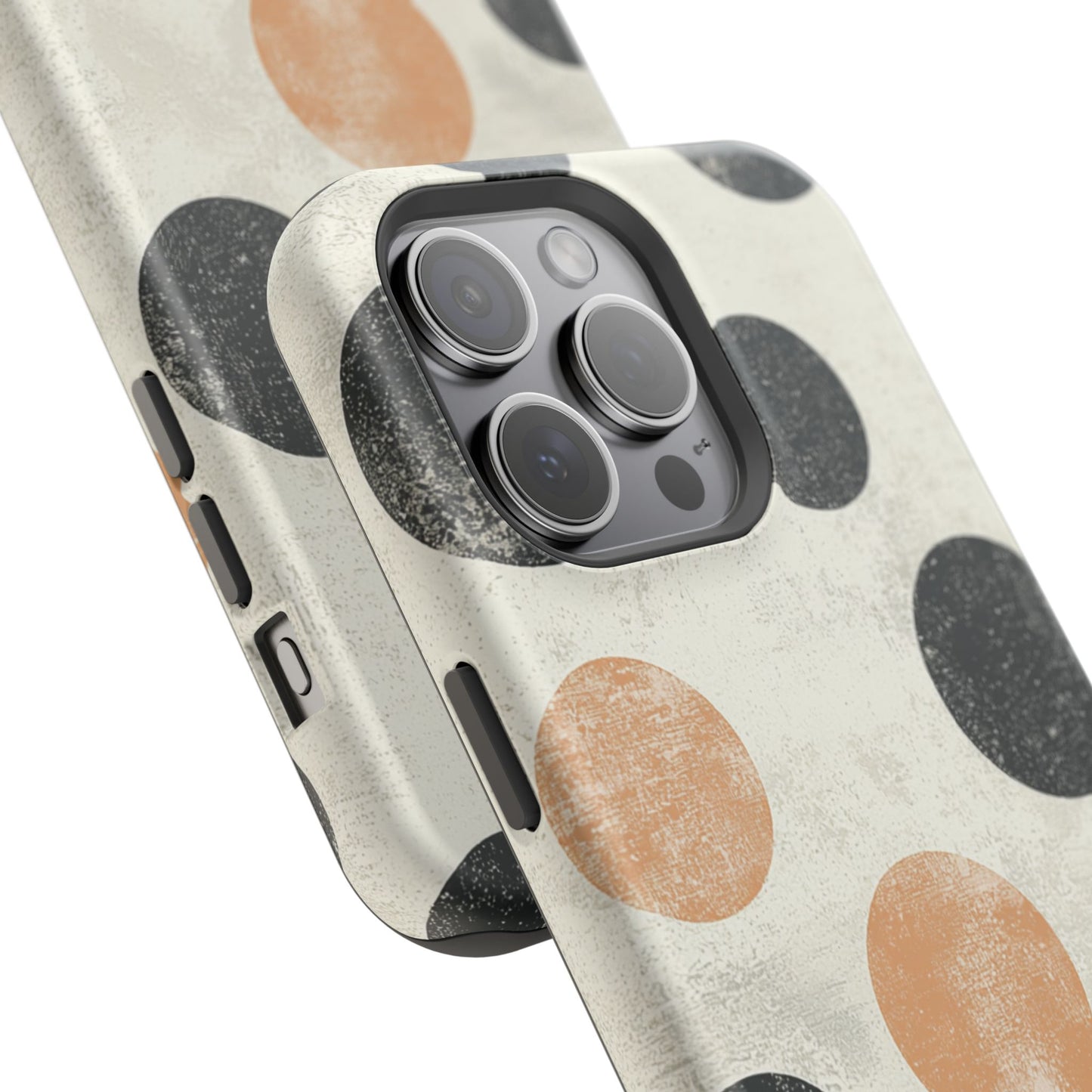 Vintage Polka Dot MagSafe iPhone Case - Retro Abstract Protective Cover