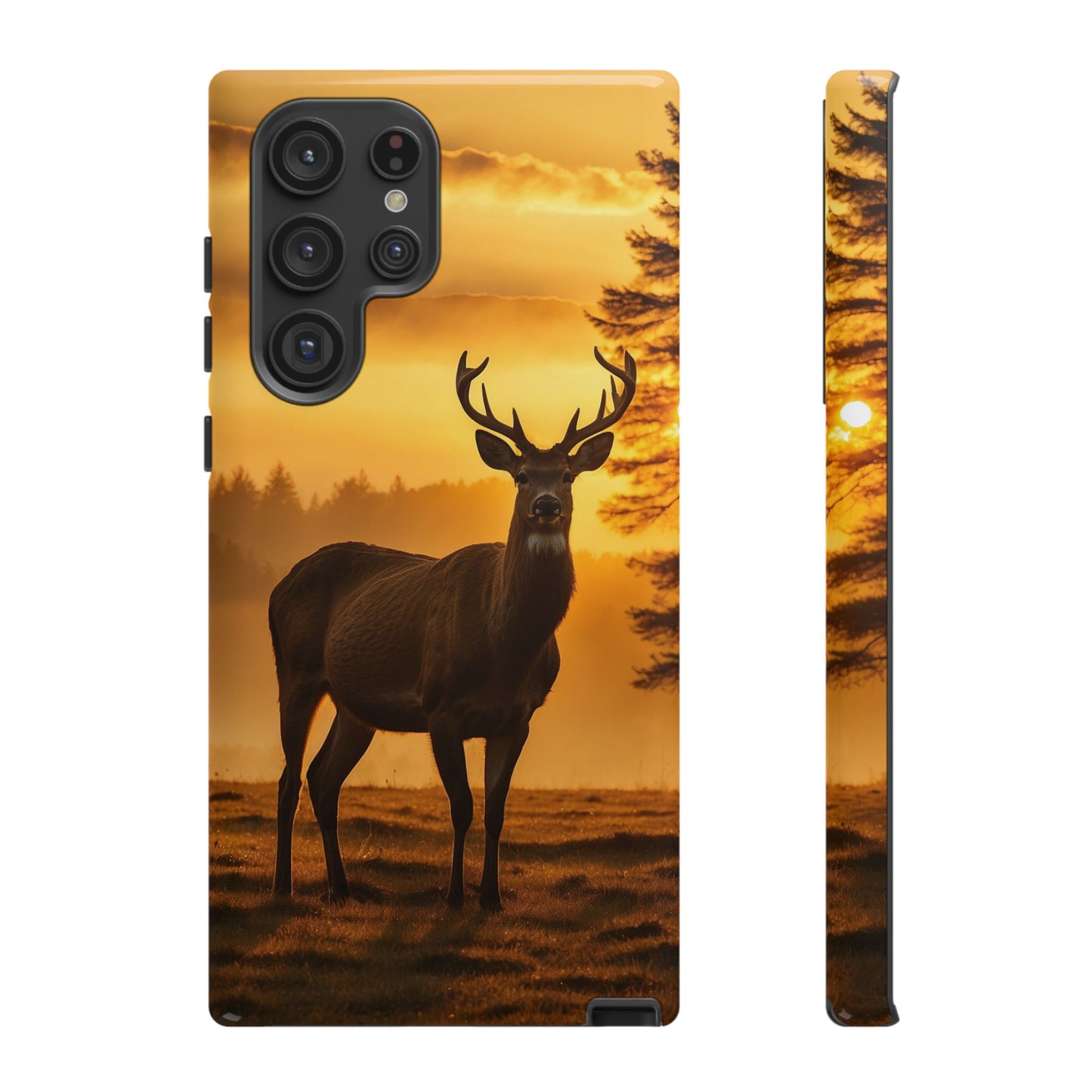 Sunset Majesty: Regal Stag – Samsung Galaxy Case