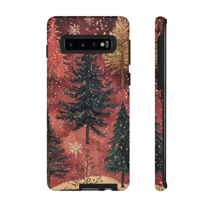 Rustic Red Winter Forest - Samsung Galaxy Series Case