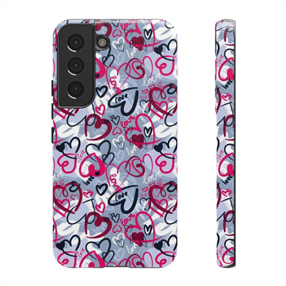 Graffiti Love Hearts Samsung Galaxy Case