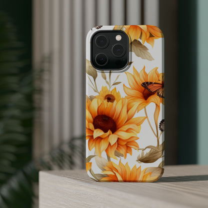 Sunflower & Monarch Garden - MagSafe iPhone Series Case