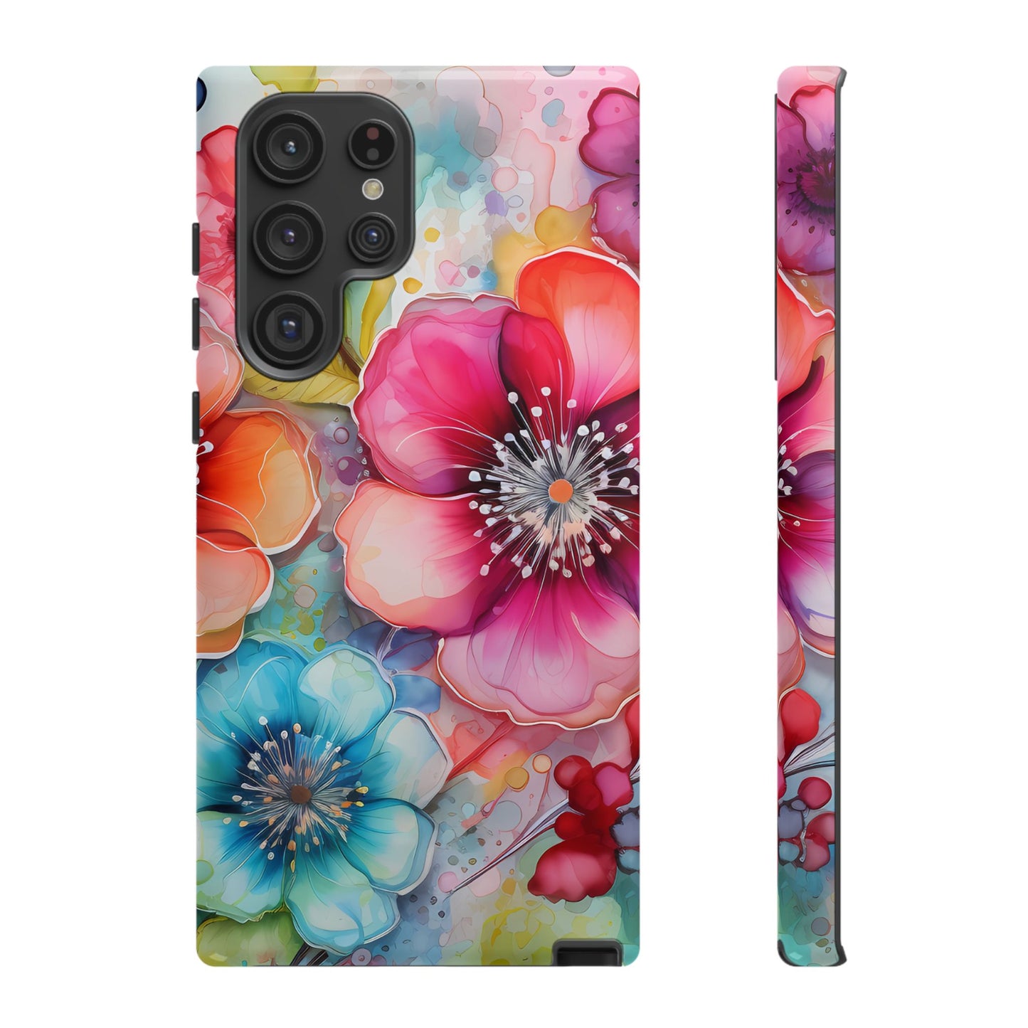 Vibrant Watercolor Floral Garden - Samsung Galaxy Series Case