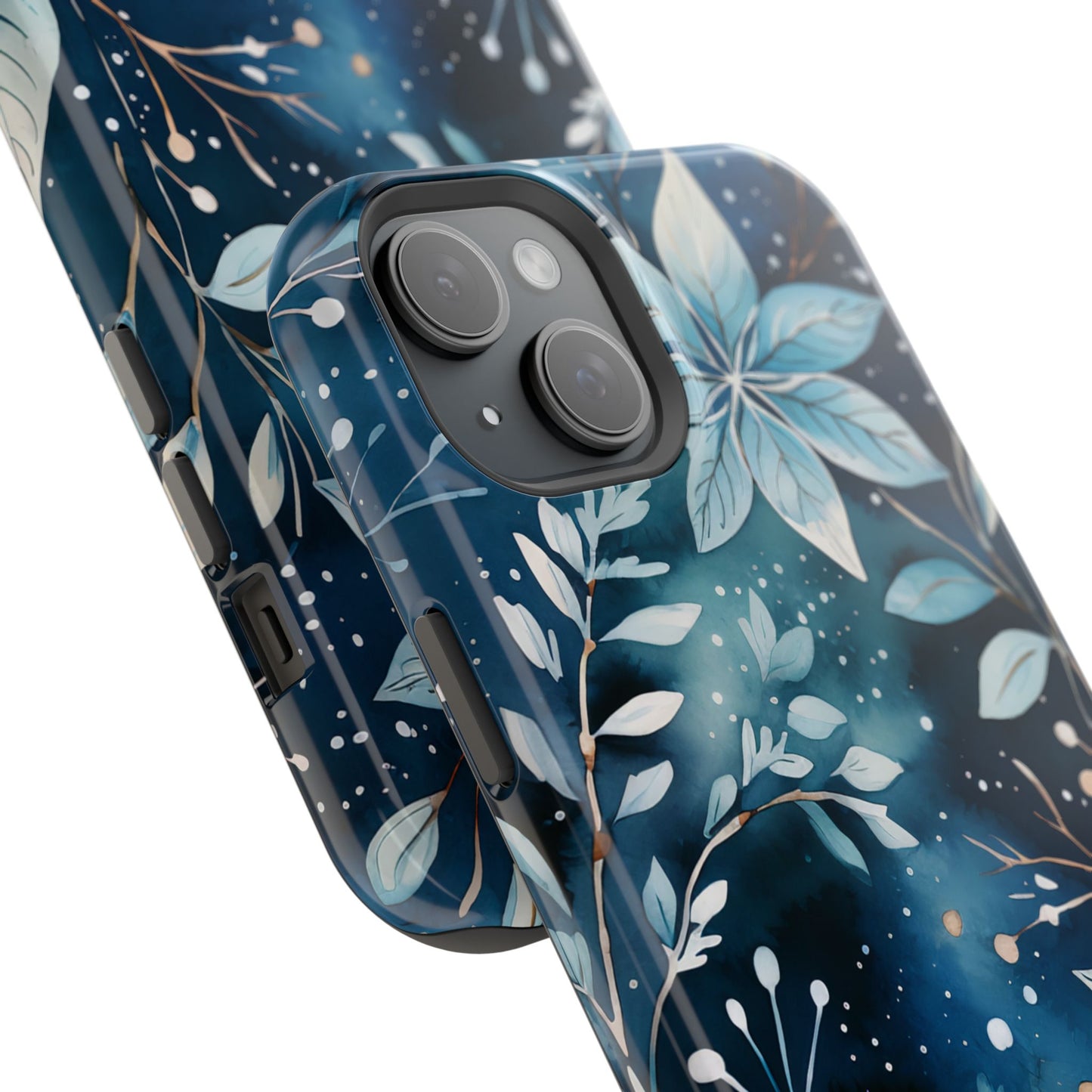 Midnight Frost Botanical – MagSafe iPhone Case