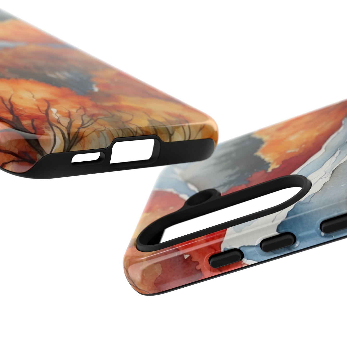 Autumn Mountain Forest Watercolor - Samsung Galaxy Case