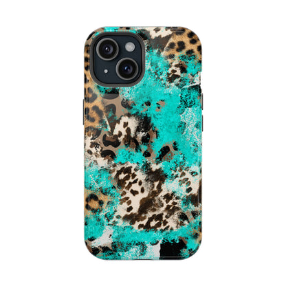 Aqua Splash Leopard - MagSafe iPhone Series Case