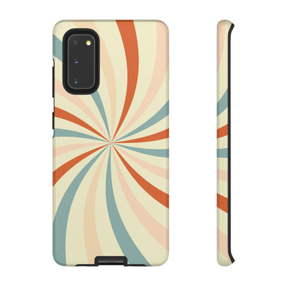 Retro Swirl Samsung Galaxy Case – Durable, Vintage-Inspired Design with Dual-Layer Protection
