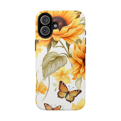 Sunflower & Butterfly Bliss - iPhone Series Case