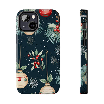 Elegant Christmas Ornaments and Pine - iPhone Series Case