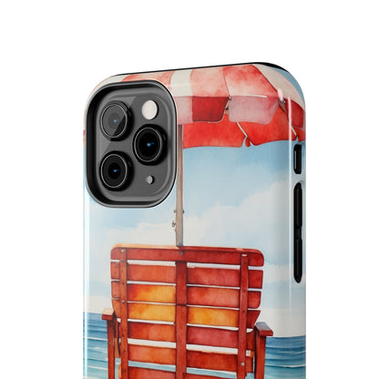 Beachfront Sunset Lounge iPhone Case – Rearview Edition