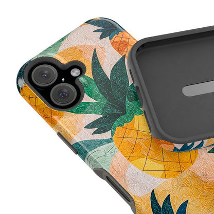 Tropical Pineapple MagSafe iPhone Case – Vibrant Fruit Design, Tough Dual-Layer Protection