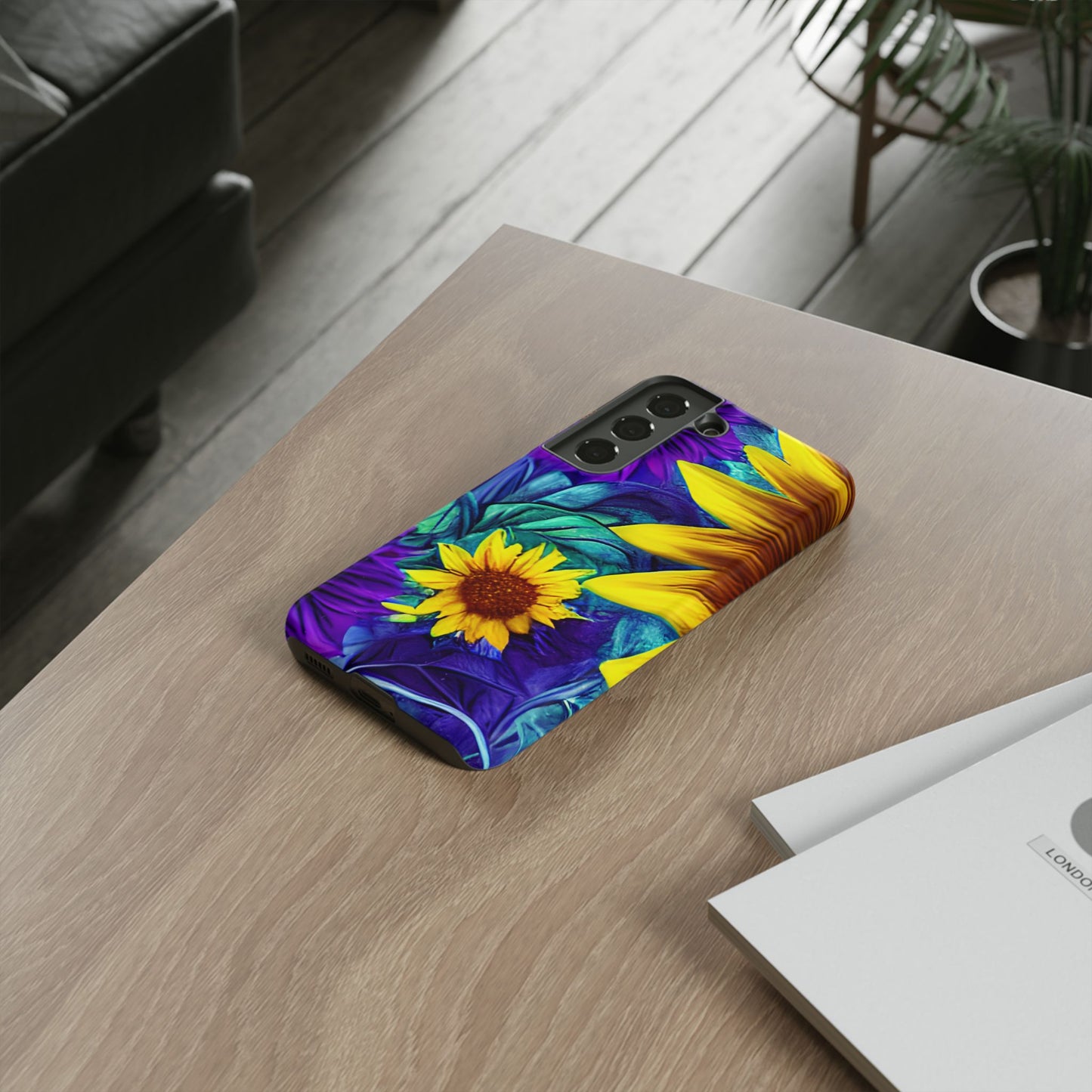 Purple & Gold Sunflower Dream - Samsung Galaxy Series Case