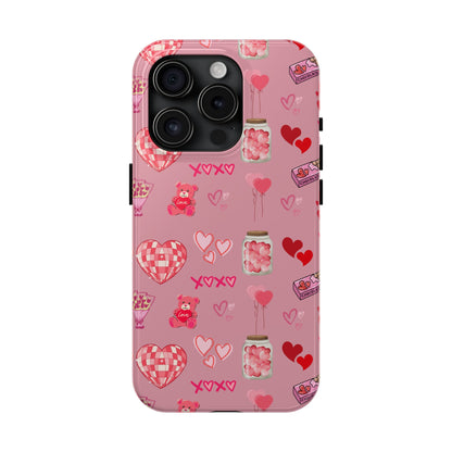 Pink Valentine Love Collage – iPhone Case