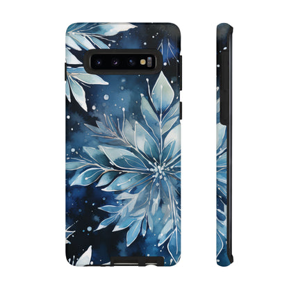 Winter’s Embrace – Blue Snowflake Samsung Galaxy Case