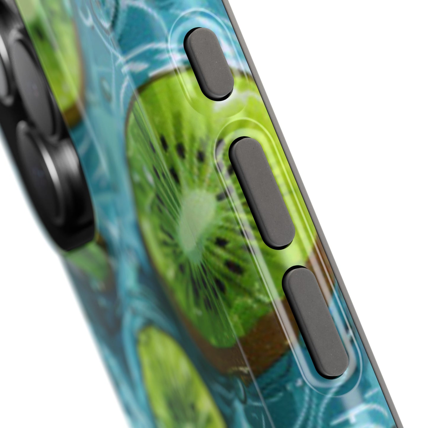 Tropical Kiwi Splash MagSafe iPhone Case – Tough Dual-Layer, Vibrant Summer Design