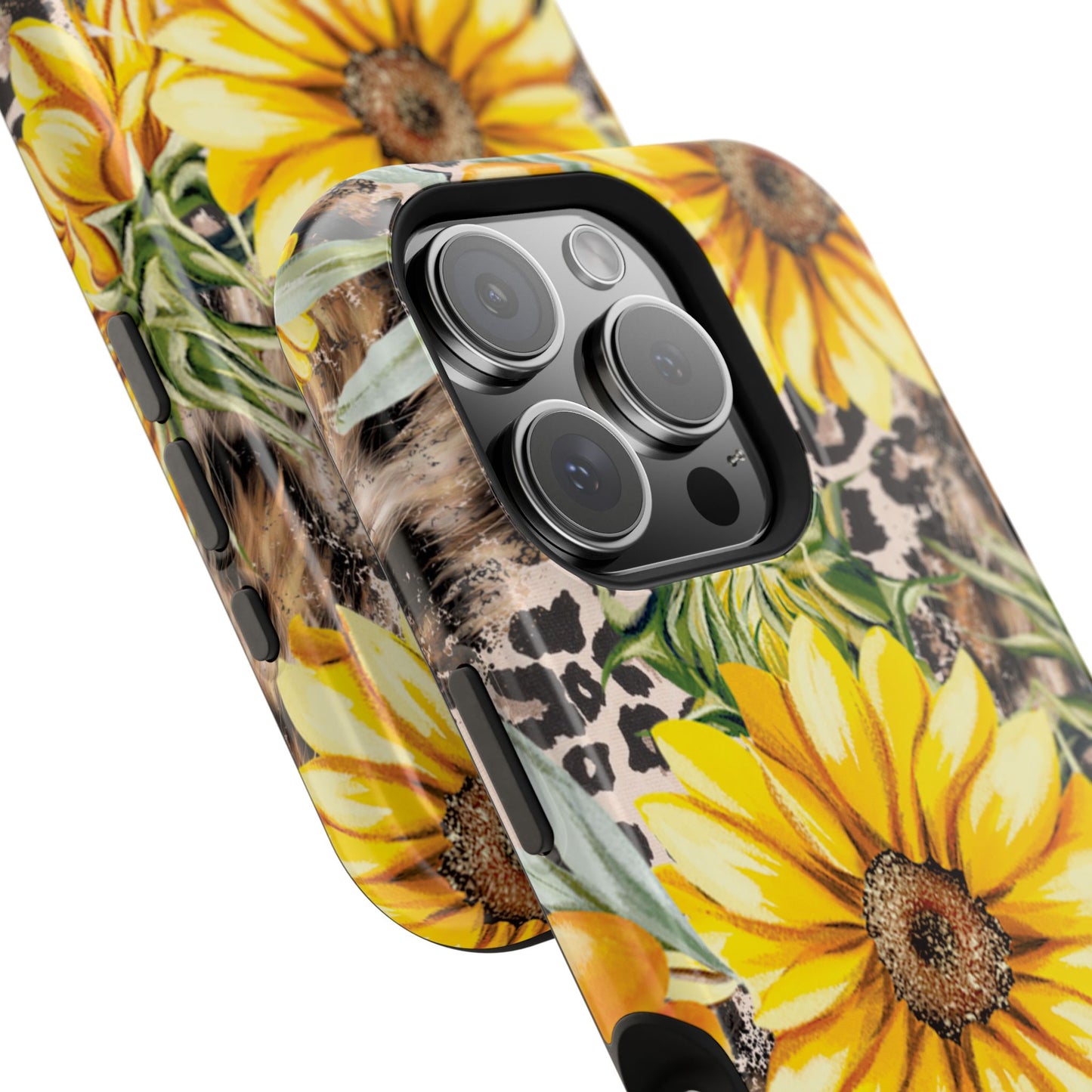 Leopard Sunflower Chic - MagSafe  iPhone Series Case