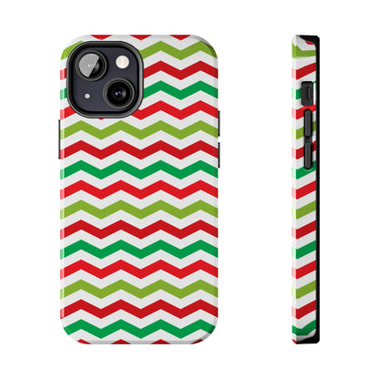 Vibrant Fiesta Chevron – Yellow Green, Green & Red Geometric Case