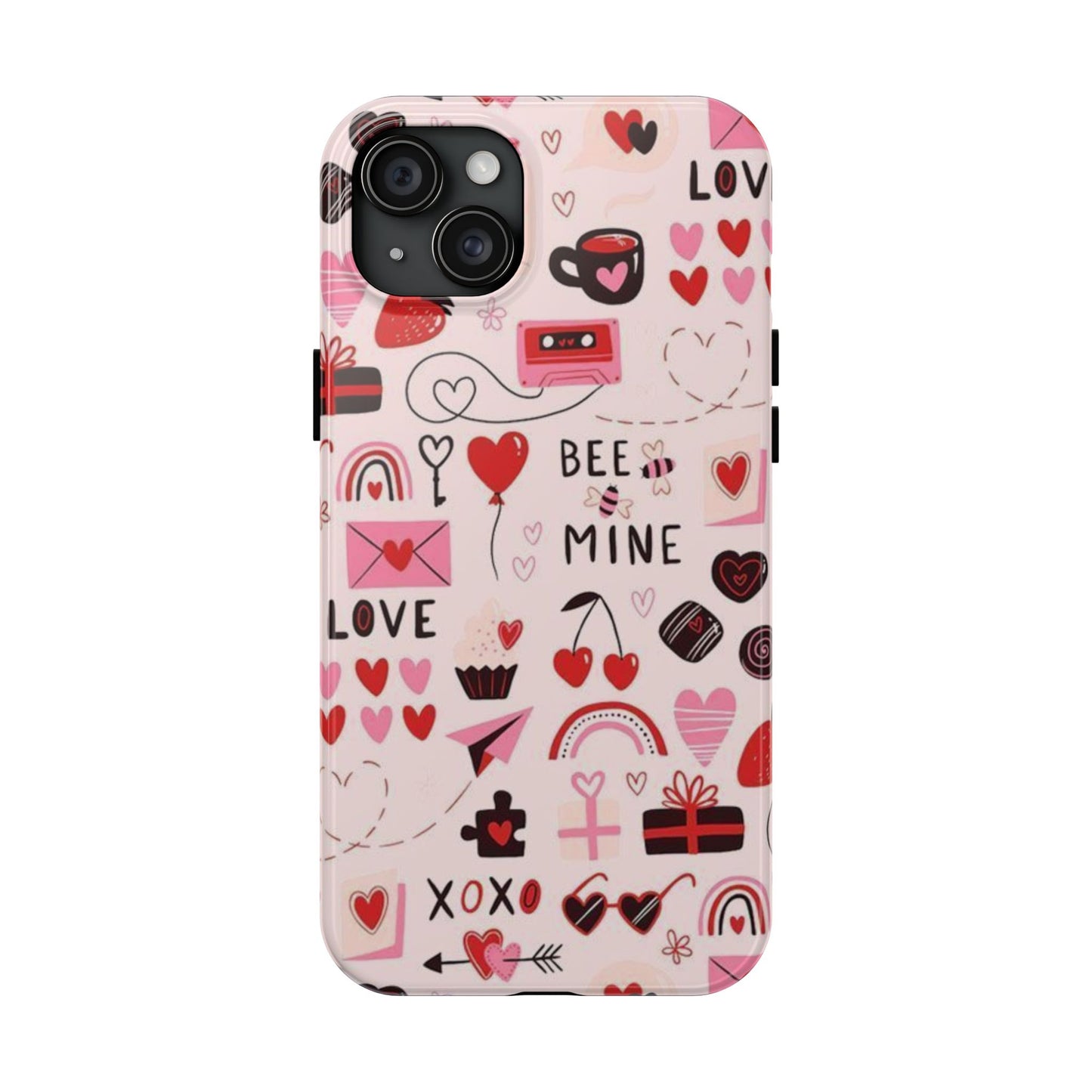 iPhone Case: Bee Mine Love Doodles