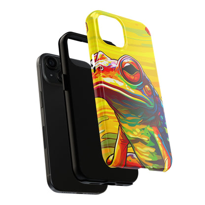 Vibrant Rainbow Frog Design – iPhone Series Case