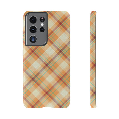 Samsung Galaxy Case - Warm Autumn Plaid Design