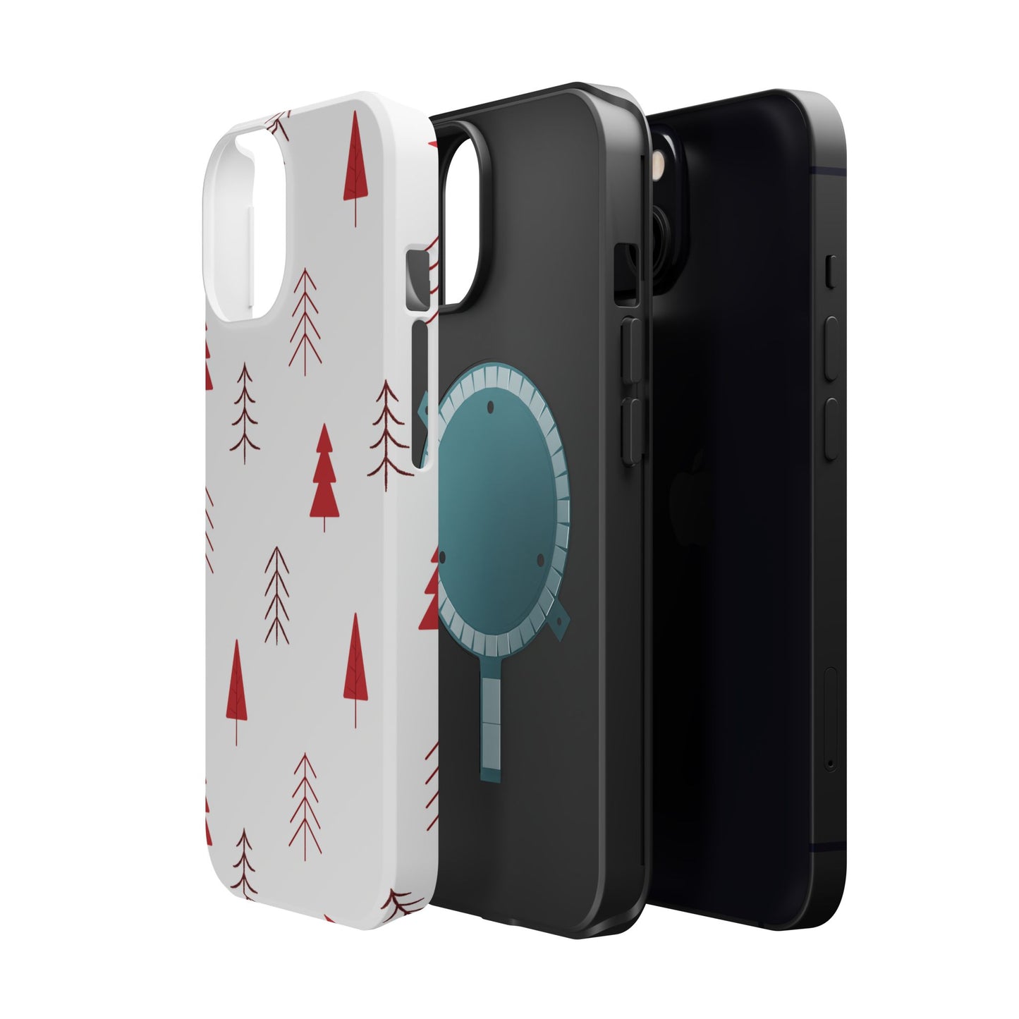 Scandi Red Pine Trees - MagSafe iPhone Series Case