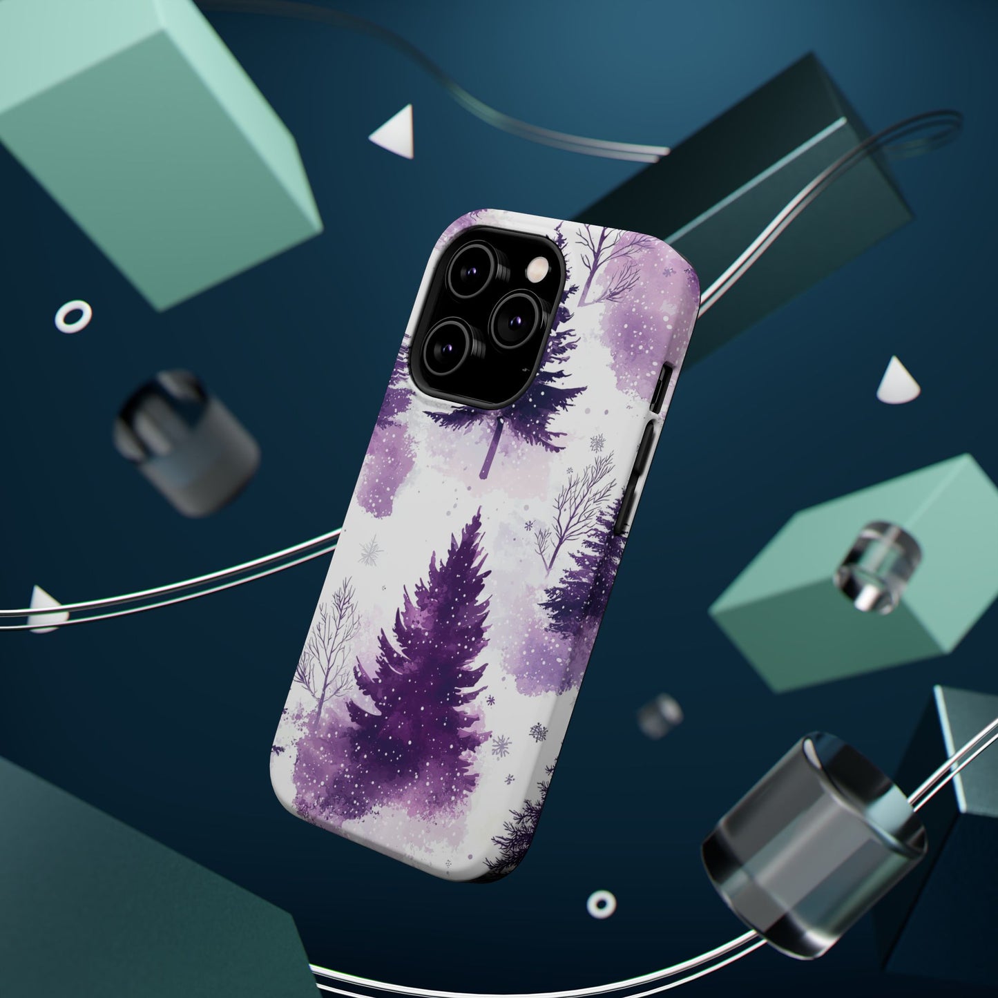 Purple Snowy Forest - MagSafe iPhone Series Case