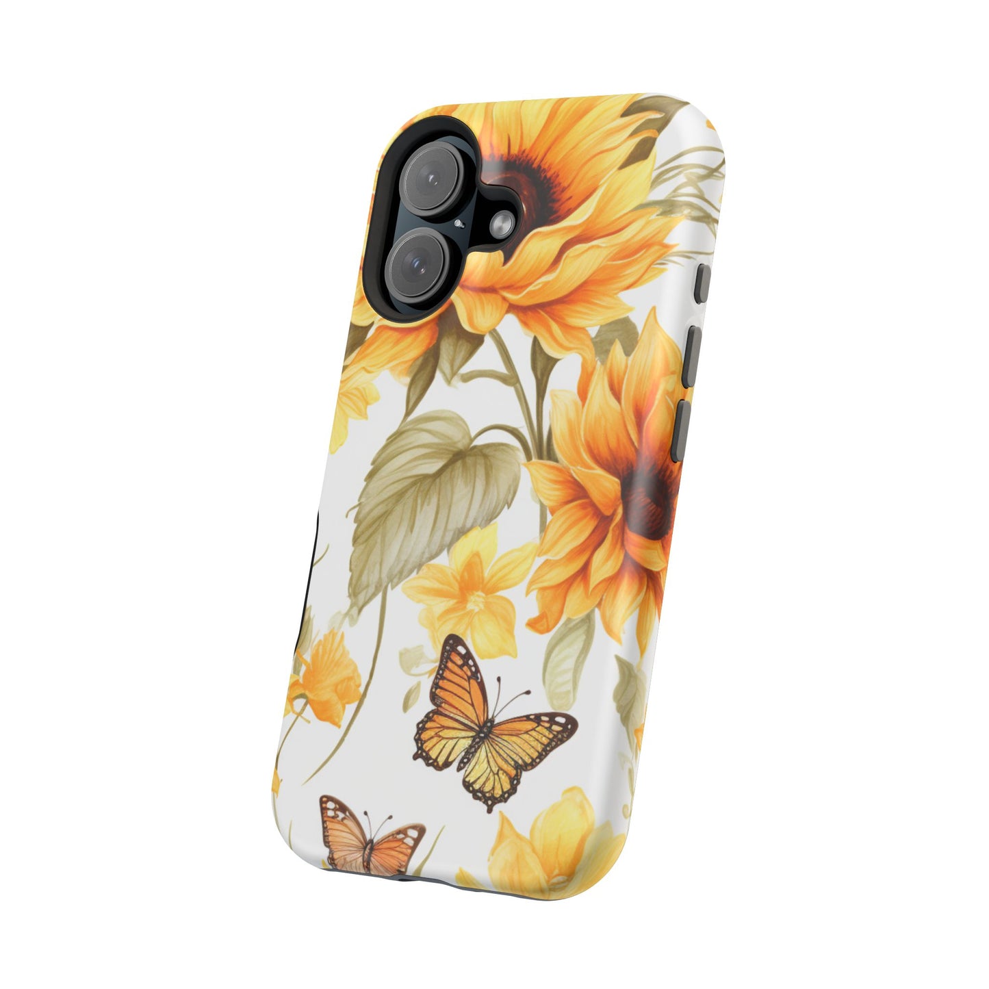 Sunflower & Butterfly Bliss - MagSafe iPhone Series Case