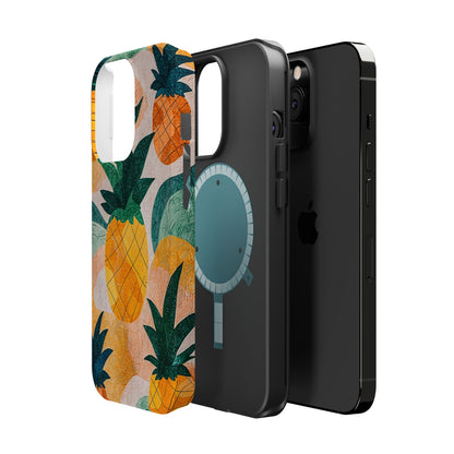 Tropical Pineapple MagSafe iPhone Case – Vibrant Fruit Design, Tough Dual-Layer Protection