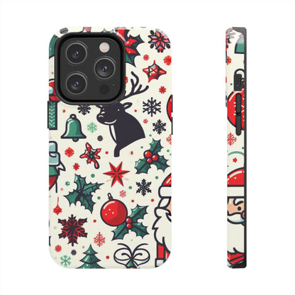 Cartoon Christmas Cheer – iPhone Case