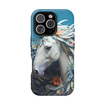 Floral Horse MagSafe iPhone Case